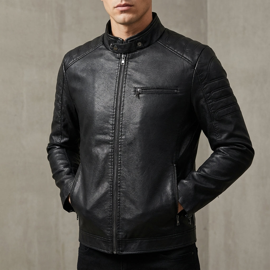 BRIAN™ | Men's Moto-Style Zip Jacket