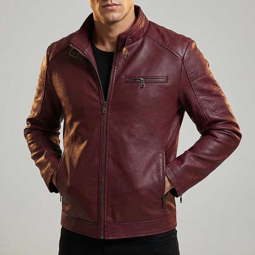 BRIAN™ | Men's Moto-Style Zip Jacket