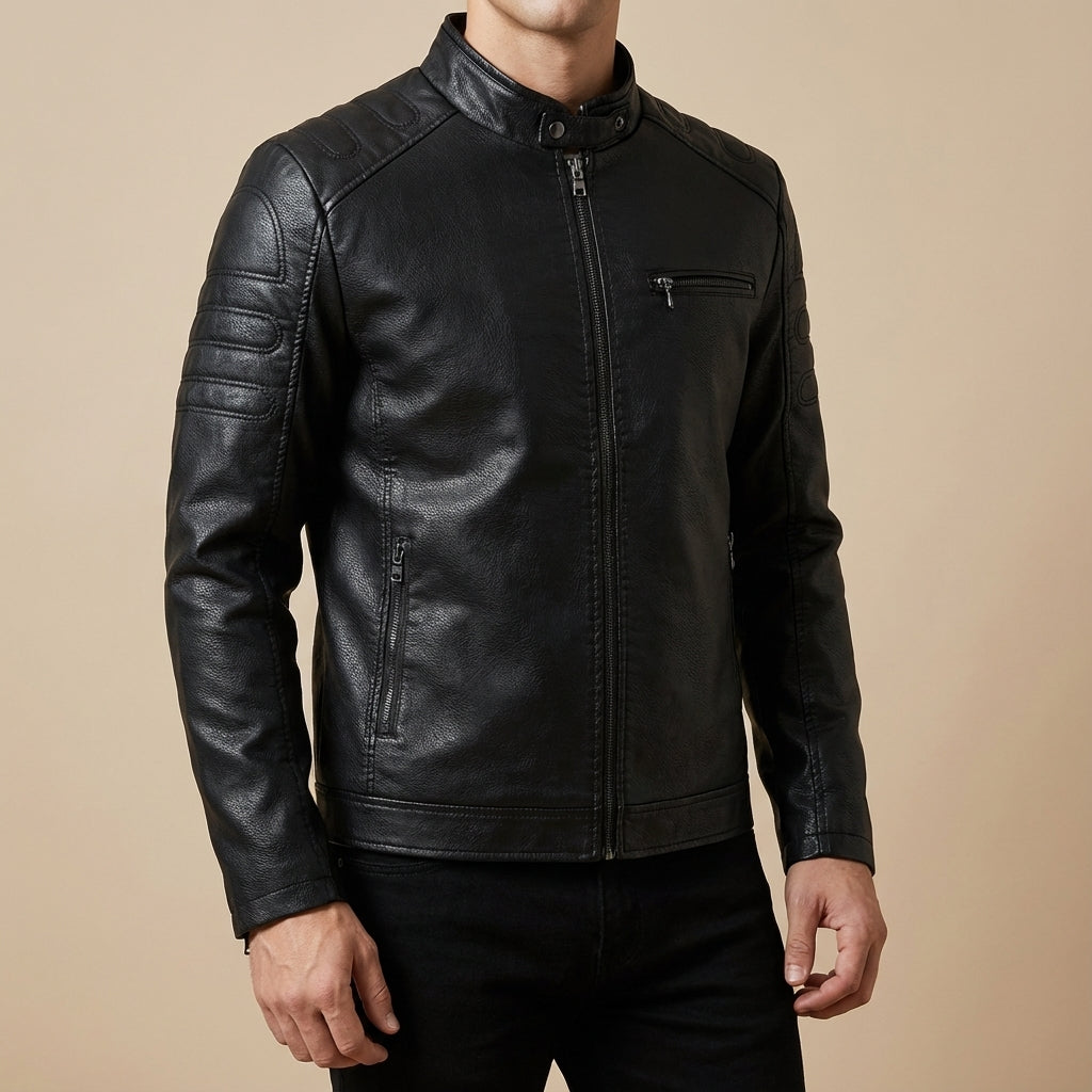 BRIAN™ | Men's Moto-Style Zip Jacket