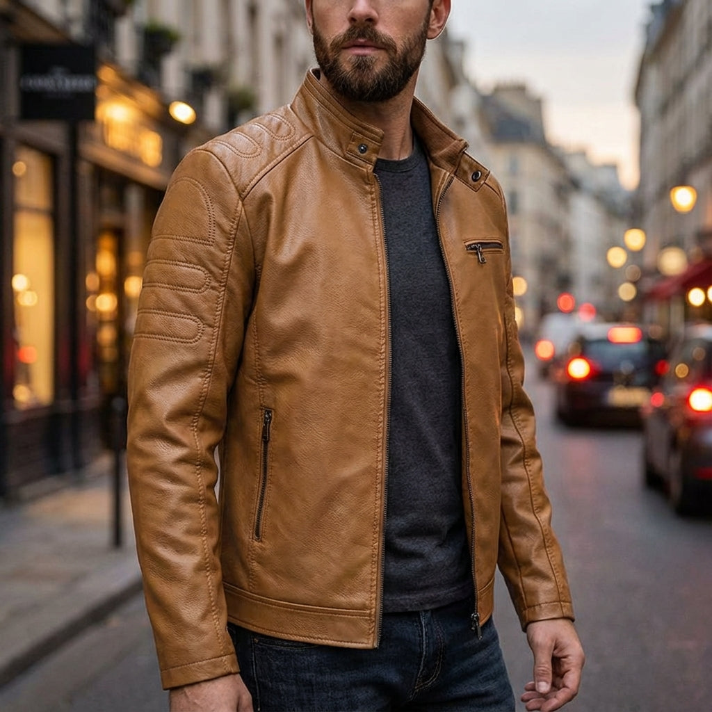BRIAN™ | Men's Moto-Style Zip Jacket