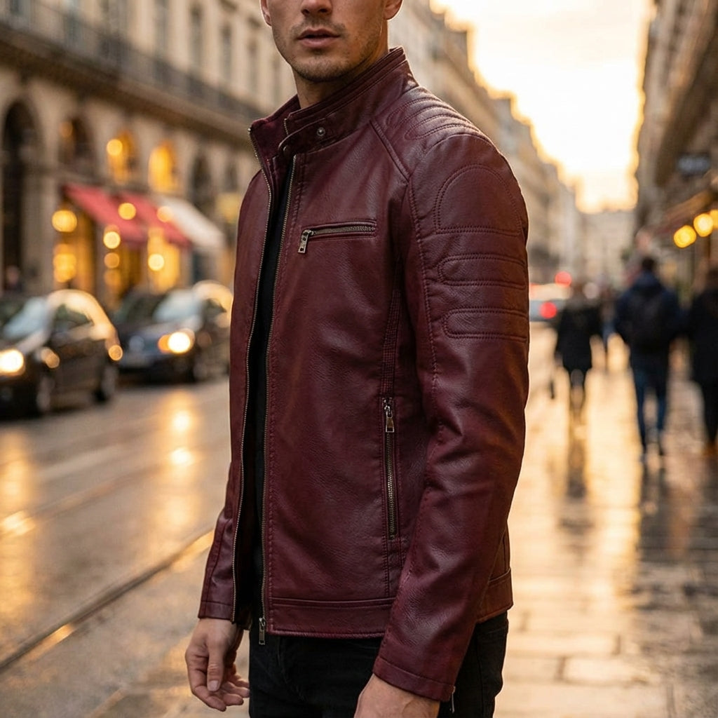 BRIAN™ | Men's Moto-Style Zip Jacket