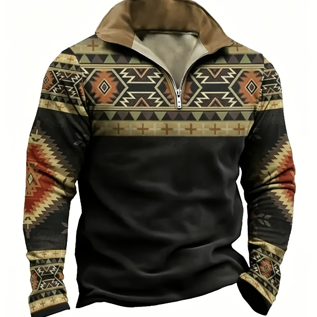 BRIAN™ | Southwestern Half-Zip Pullover