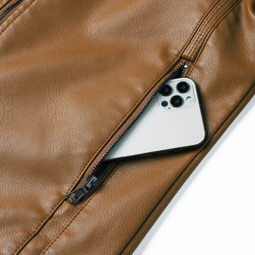 BRIAN™ | Men's Moto-Style Zip Jacket