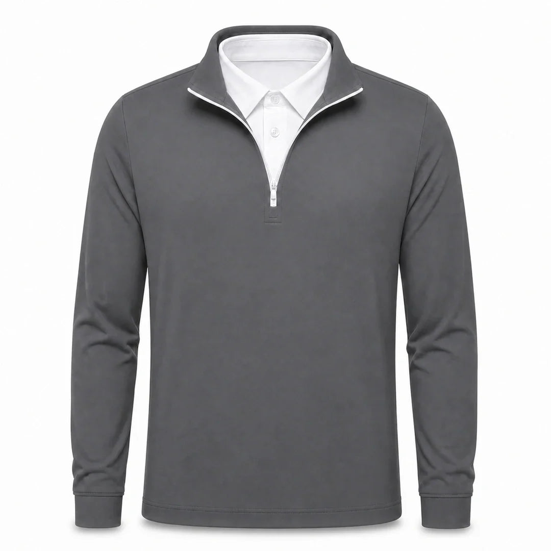 BRIAN™ | Leon - Men’s Ultra-Comfortable 2-in-1 Quarter-Zip