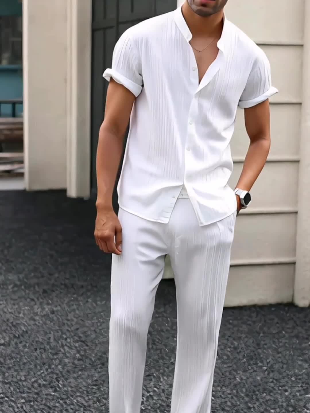 BRAIN™ | Men's Ribbed Fabric Co-Ord Set