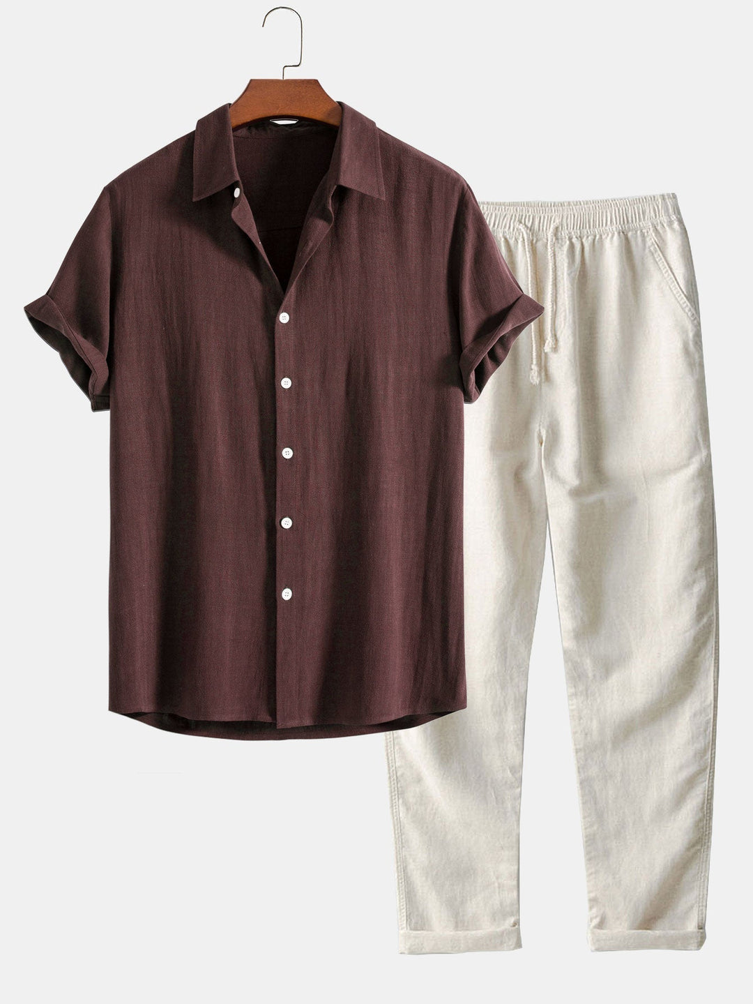 BRAIN™ | Men's Relaxed Linen Co-Ord Set