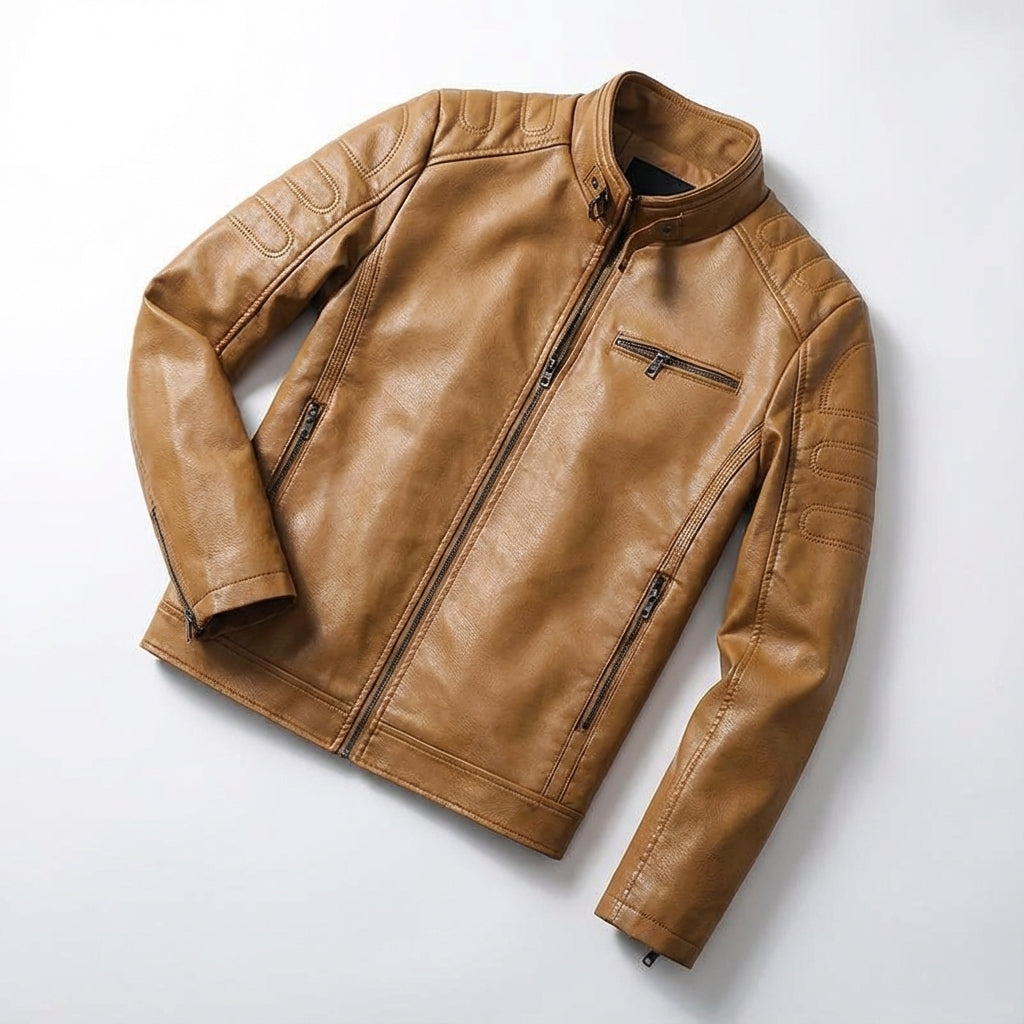 BRIAN™ | Men's Moto-Style Zip Jacket