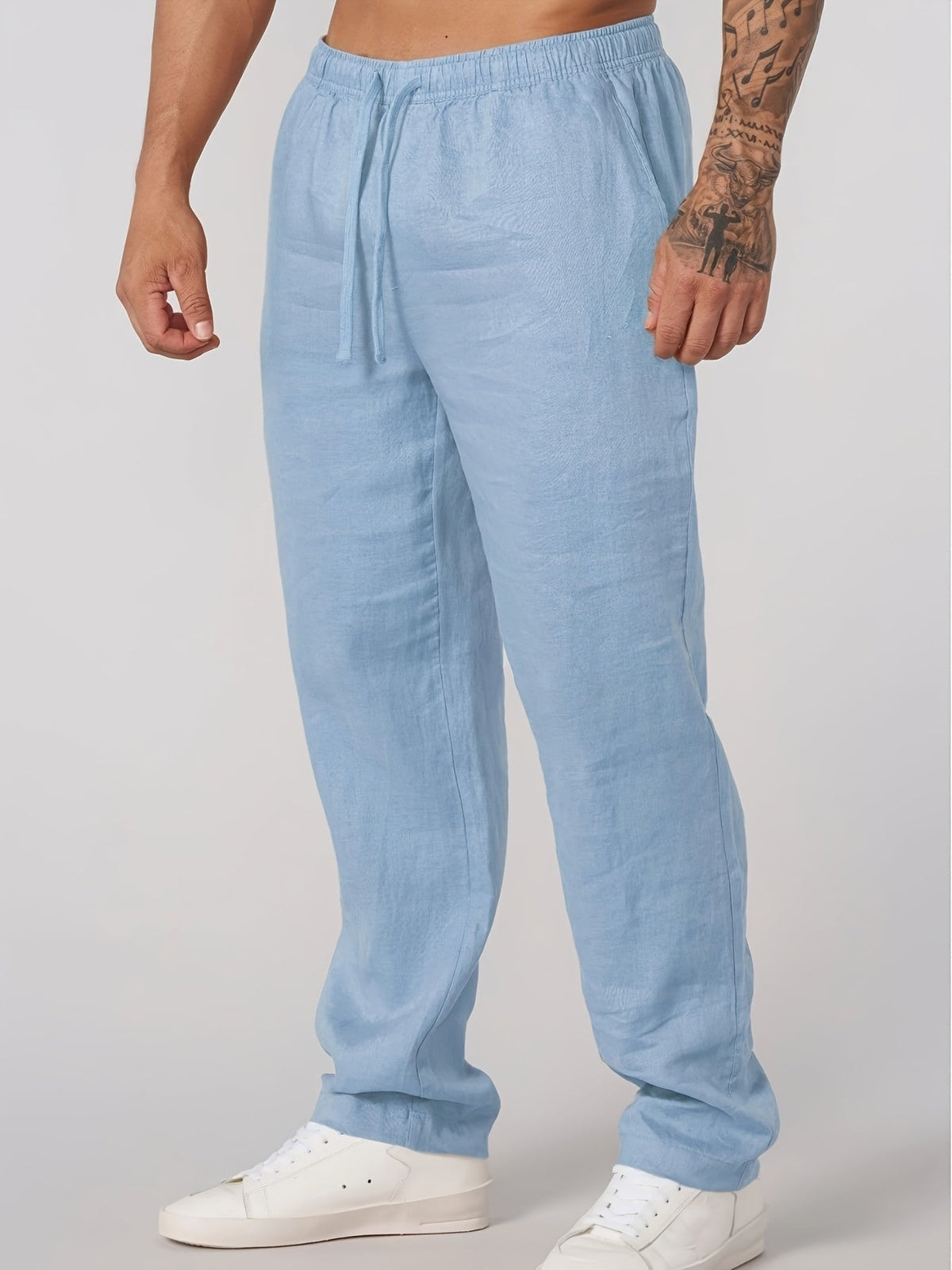 BRIAN™ | Men's Straight-Leg Linen Trousers