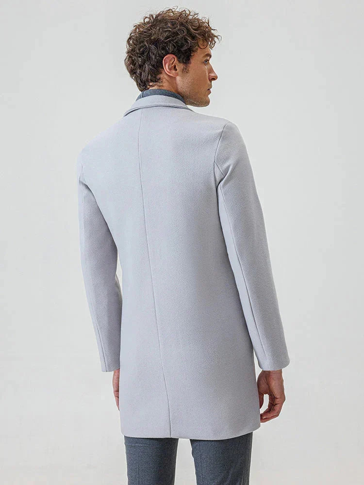 BRIAN™ | Men’s Classic Single-Breasted Solid-Color Buckle Jacket