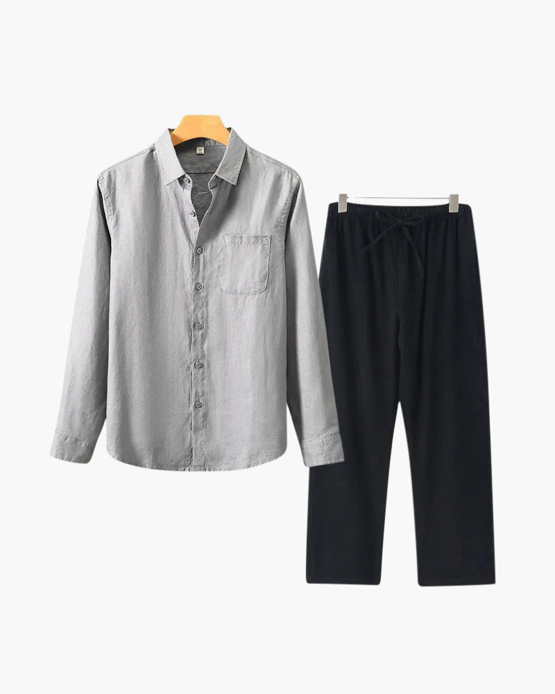 BRAIN™ | Long-sleeve linen set
