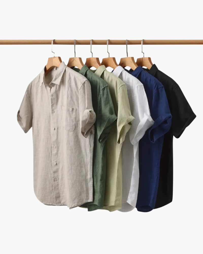 BRAIN™ | LINEN SHIRT (SHORT SLEEVE)