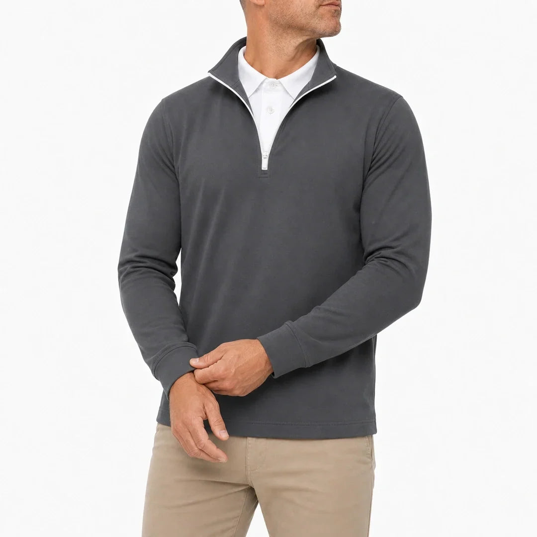 BRIAN™ | Leon - Men’s Ultra-Comfortable 2-in-1 Quarter-Zip