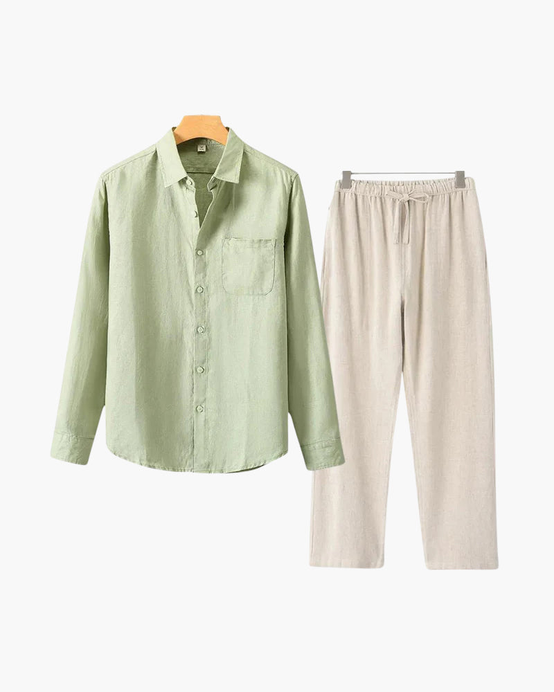 BRAIN™ | Long-sleeve linen set
