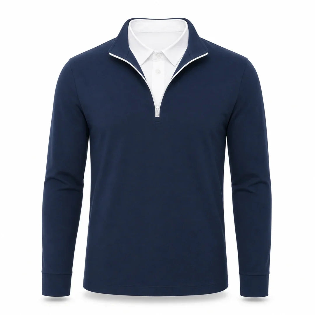 BRIAN™ | Leon - Men’s Ultra-Comfortable 2-in-1 Quarter-Zip