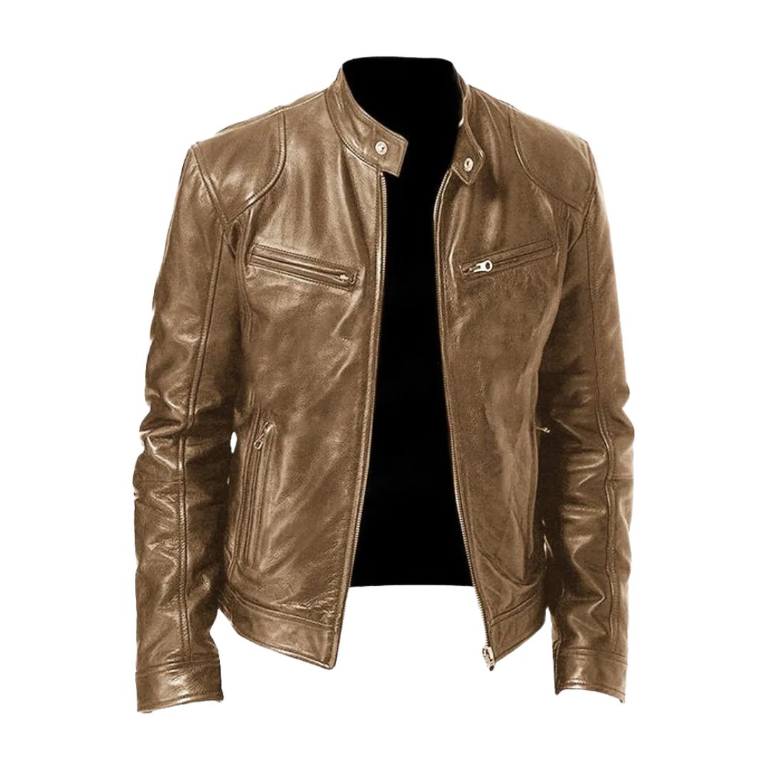 BRIAN™ | ROUSSEL PARIS Casual Leather Jacket