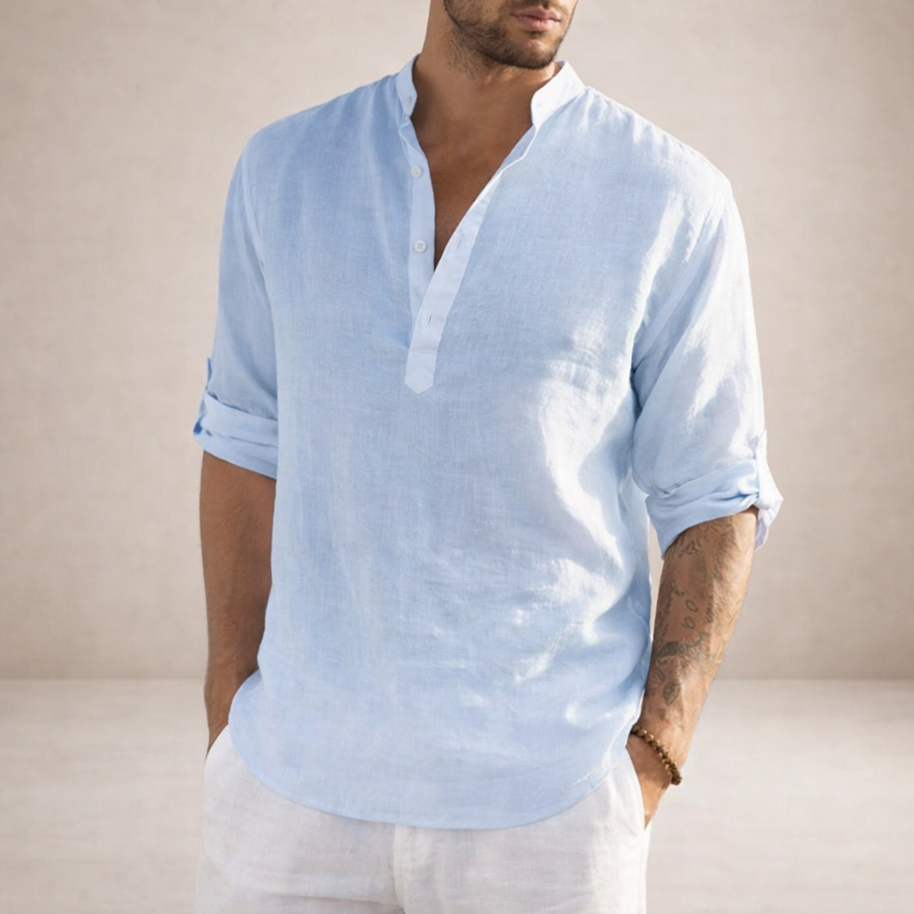 BRIAN™ | Stand-Collar Shirt