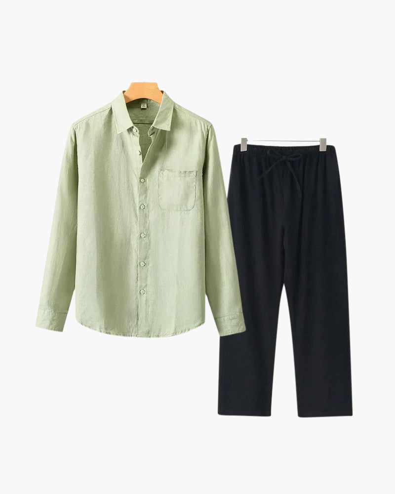 BRAIN™ | Long-sleeve linen set