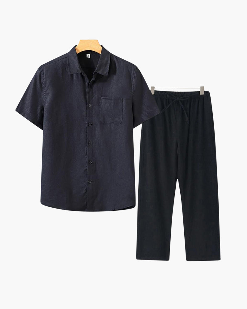 BRAIN™ | Short-sleeve linen set