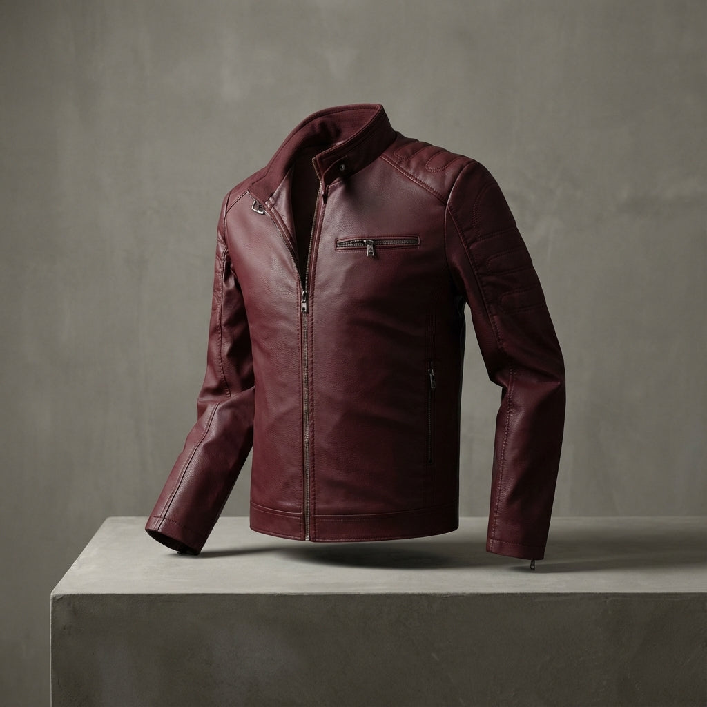 BRIAN™ | Men's Moto-Style Zip Jacket