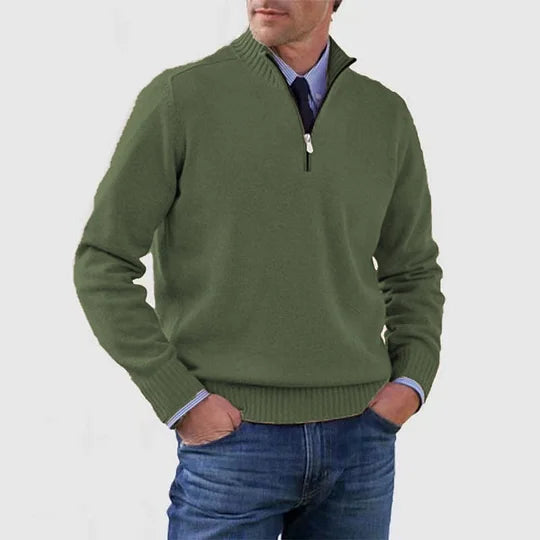 BRAIN™ | CASUAL HALF-ZIP SWEATER