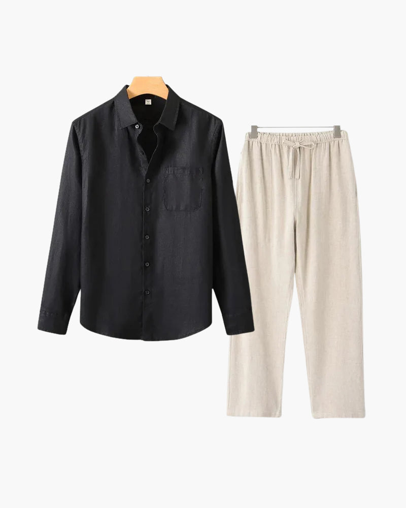 BRAIN™ | Long-sleeve linen set