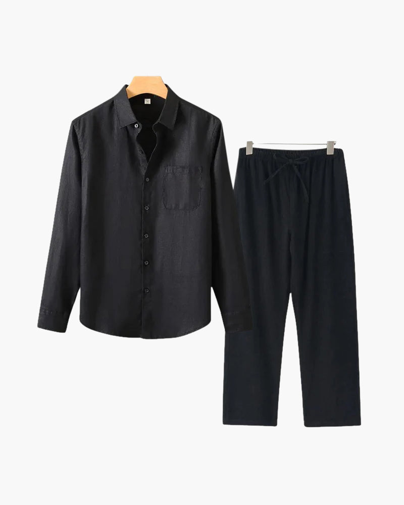 BRAIN™ | Long-sleeve linen set