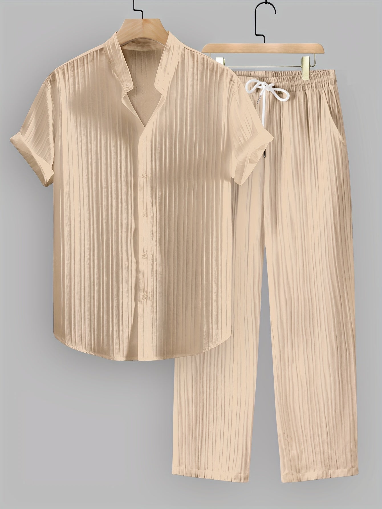 BRAIN™ | Men's Ribbed Fabric Co-Ord Set