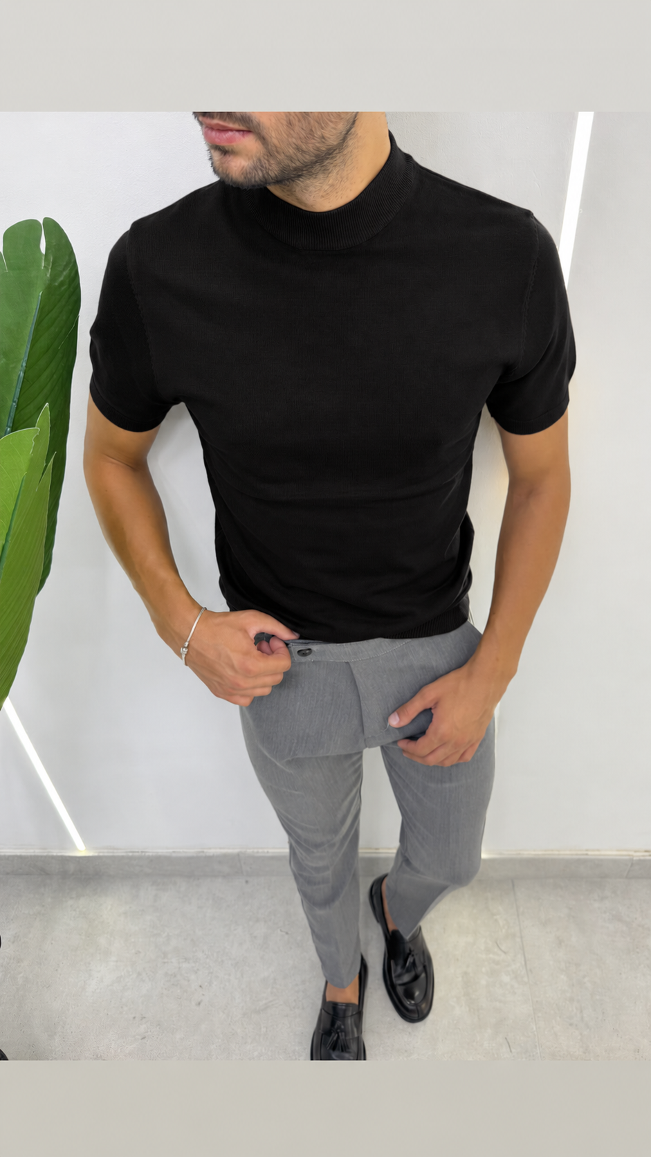 BRIAN™ | Fine-Knit Mock-Neck Undershirt