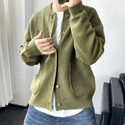 BRAIN™ | Men's Classic Button-Front Cardigan