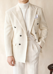 BRIAN™ | Naples Men’s Double-Breasted Corduroy Suit Jacket