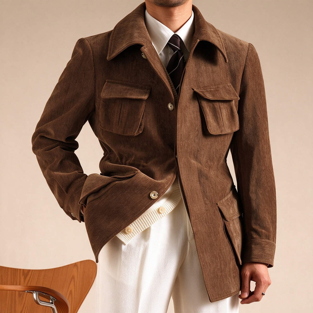 BRIAN™ | Vintage Field Jacket – Tailored Fit & Classic Utility Style