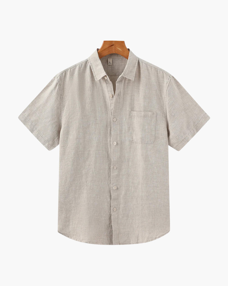 BRAIN™ | LINEN SHIRT (SHORT SLEEVE)