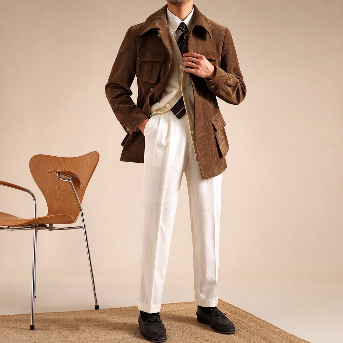 BRIAN™ | Vintage Field Jacket – Tailored Fit & Classic Utility Style