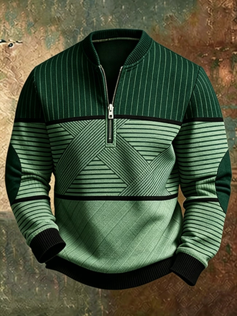 BRIAN™ | Stylish Men's Half-Zip Sweater