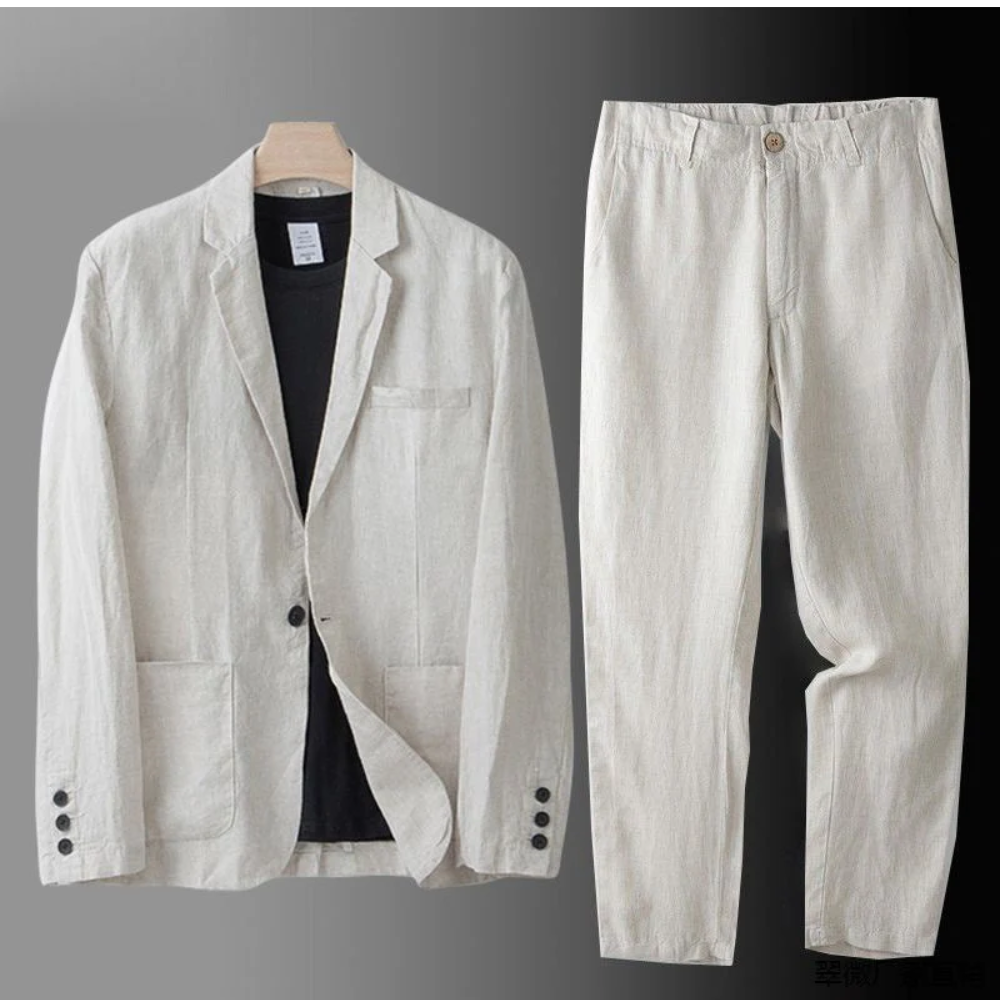 BRAIN™ | Men's Pure Linen Coord