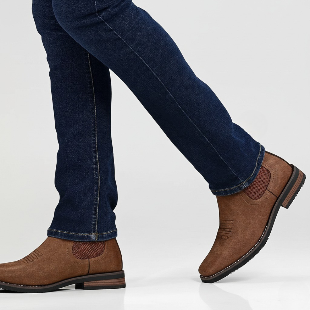 BRAIN™ | Men's Classic Elastic-Panel Ankle Boot