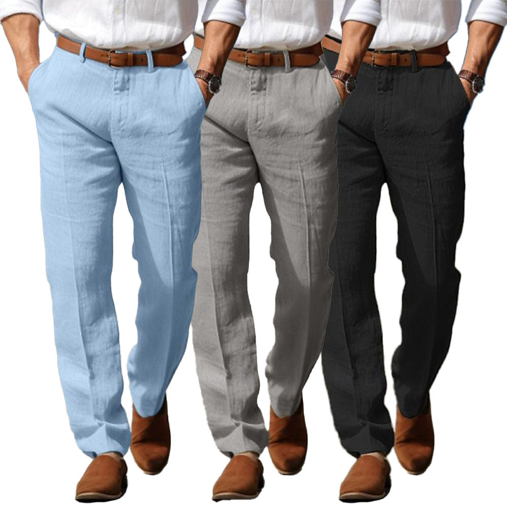 BRAIN™ | Mens Premium Linen Trousers