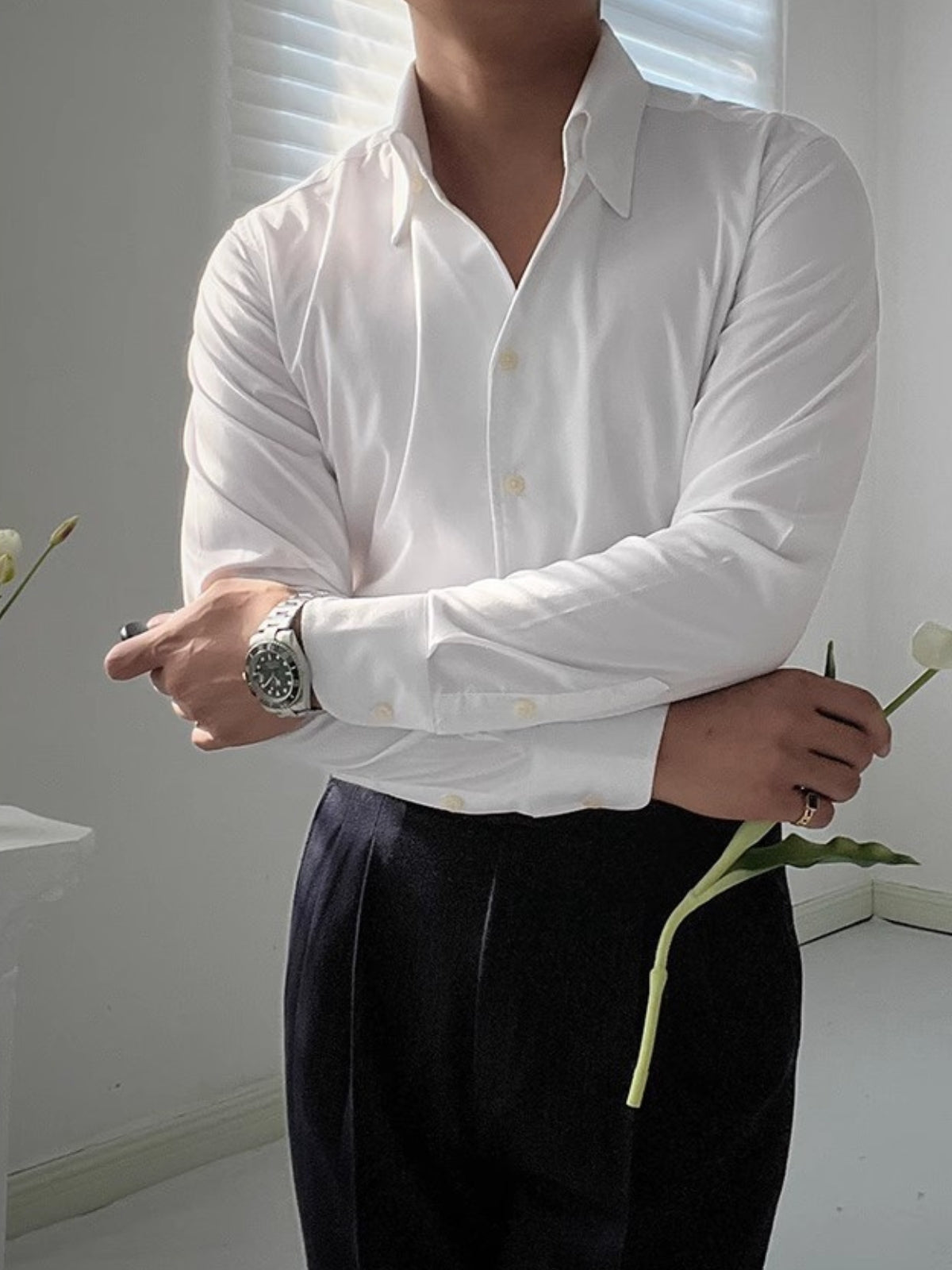BRAIN™ | MEN'S BAMBOO V-NECK SHIRT