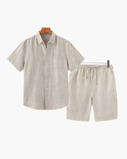 BRAIN™ | Linen set with shorts