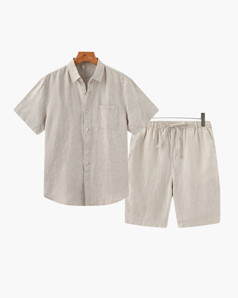 BRAIN™ | Linen set with shorts