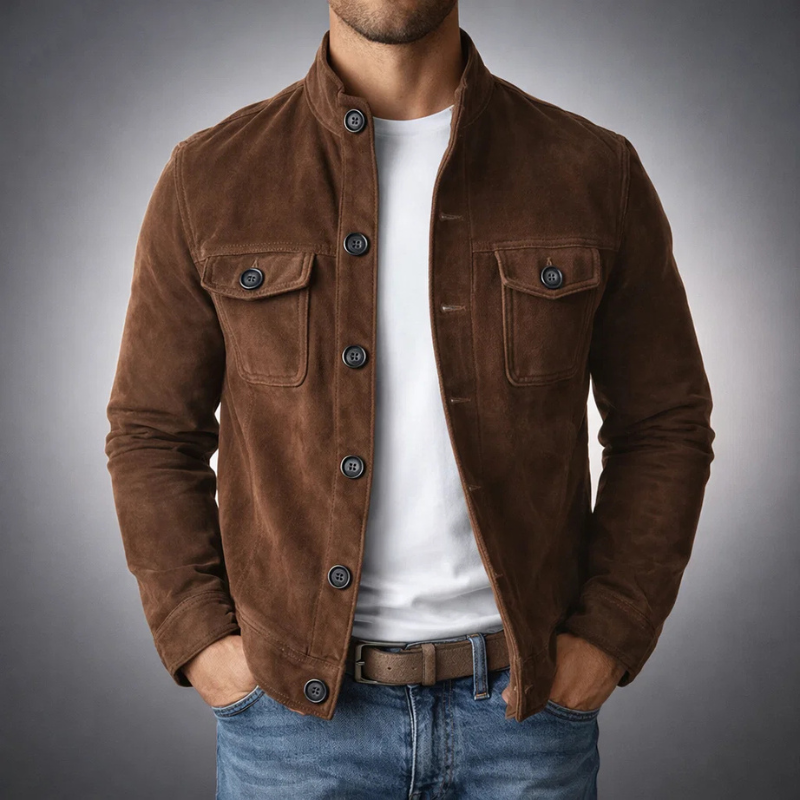 BRIAN™ | Men's Rugged Suede Field Jacket