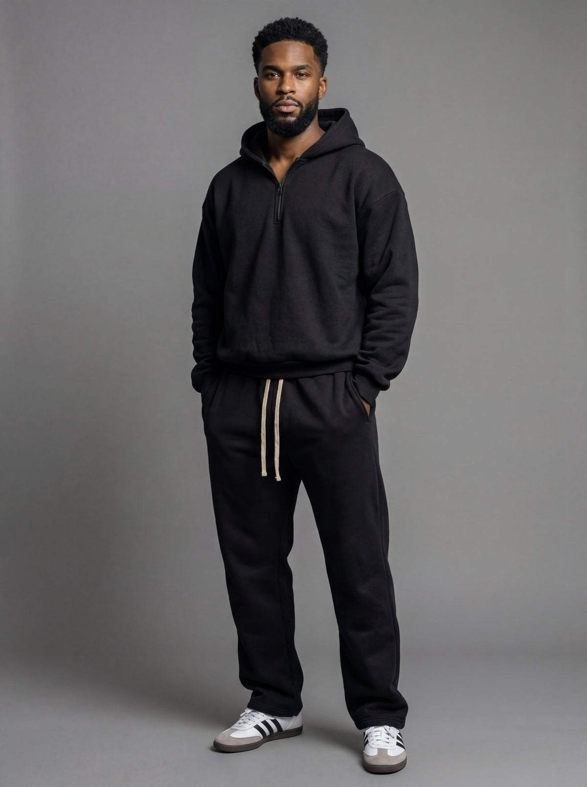 BRIAN™ | Quarter-Zip Relaxed Sweatsuit