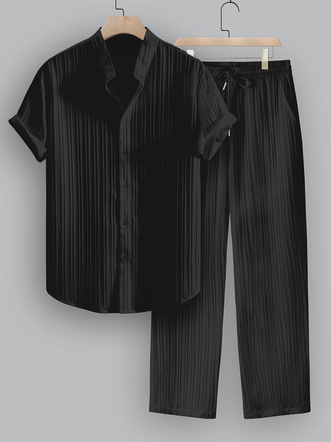BRAIN™ | Men's Ribbed Fabric Co-Ord Set