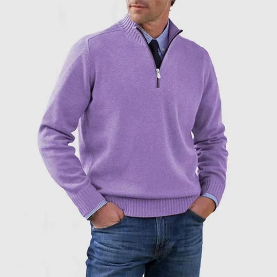BRAIN™ | CASUAL HALF-ZIP SWEATER