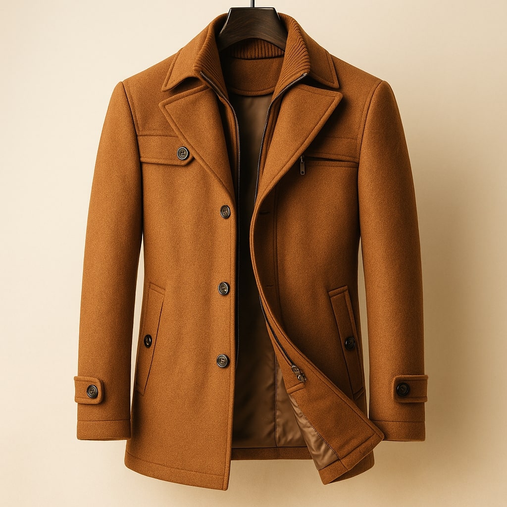 BRIAN™ | LONG WOOL COAT FOR MEN