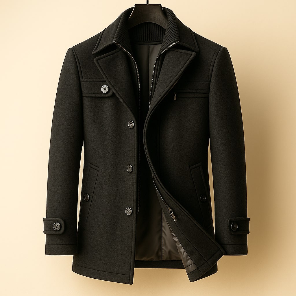 BRIAN™ | LONG WOOL COAT FOR MEN