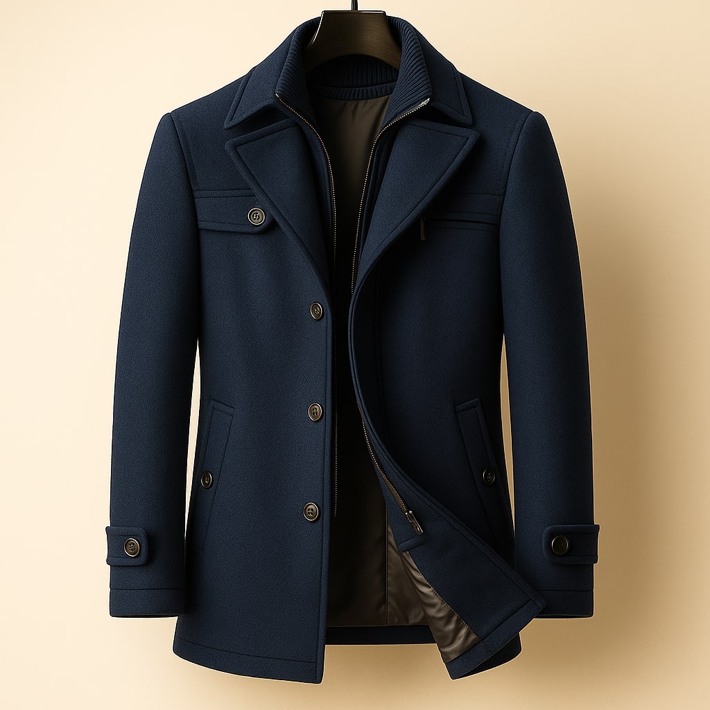 BRIAN™ | LONG WOOL COAT FOR MEN
