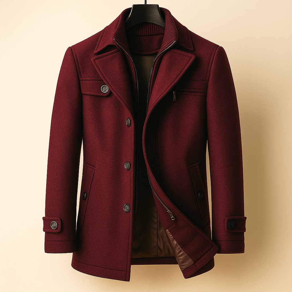 BRIAN™ | LONG WOOL COAT FOR MEN