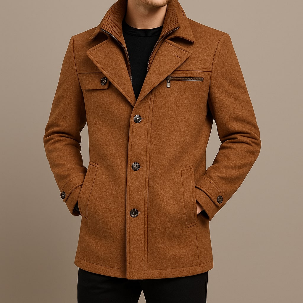 BRIAN™ | LONG WOOL COAT FOR MEN