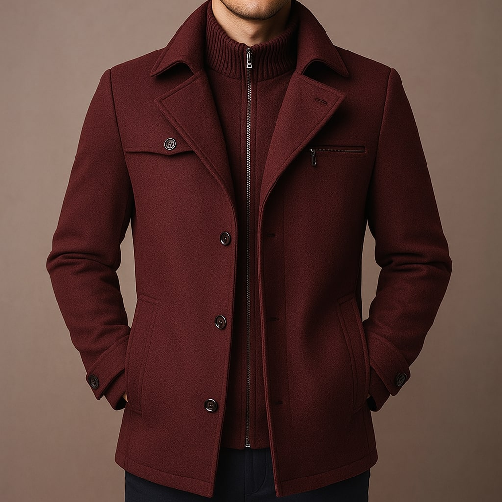BRIAN™ | LONG WOOL COAT FOR MEN